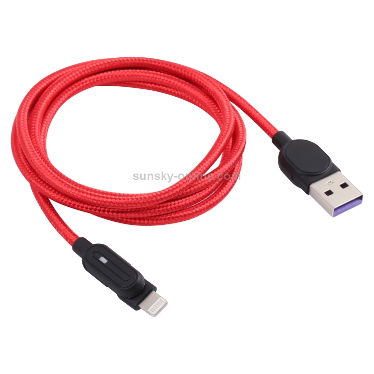 Magnetic Suction Head 8 Pin to USB Nylon Braided Charging Data Cable, Length: 1m - 2