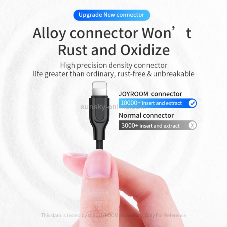 SUNSKY - JOYROOM S-L352 1m High Density PVC Cord 1A USB A to 8 Pin Data  Sync Charge Cable