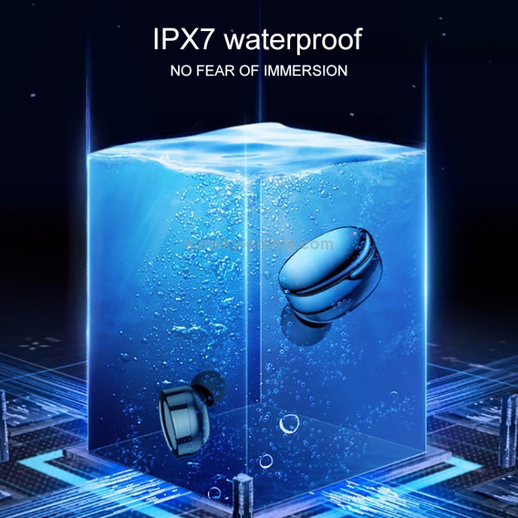 TWS-880 IPX7 Waterproof V5.0 Wireless Stereo Bluetooth Headset with