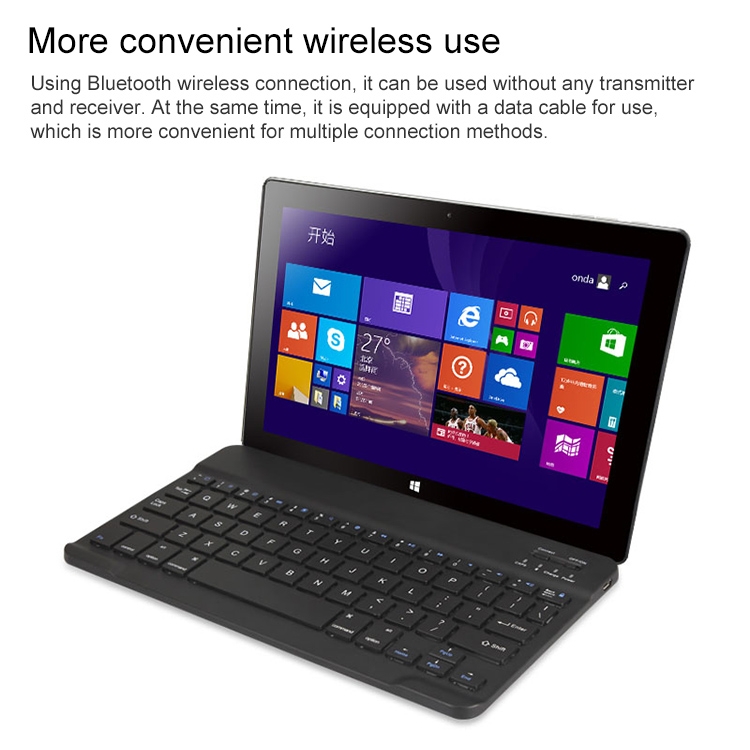 Teclast Portable Bluetooth Wireless Tablet Keyboard(White) - B5