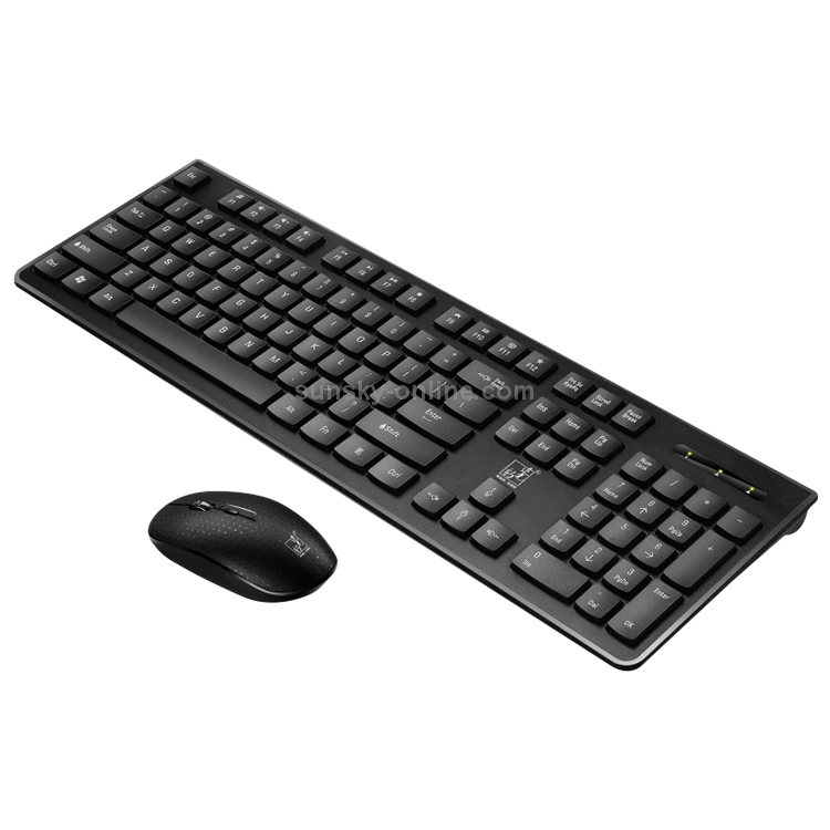 ZGB 8810 Mute Wireless Keyboard + Mouse Set (Black) - 1