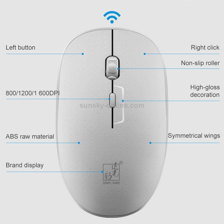 ZGB 8810 Mute Wireless Keyboard + Mouse Set (Black) - B2