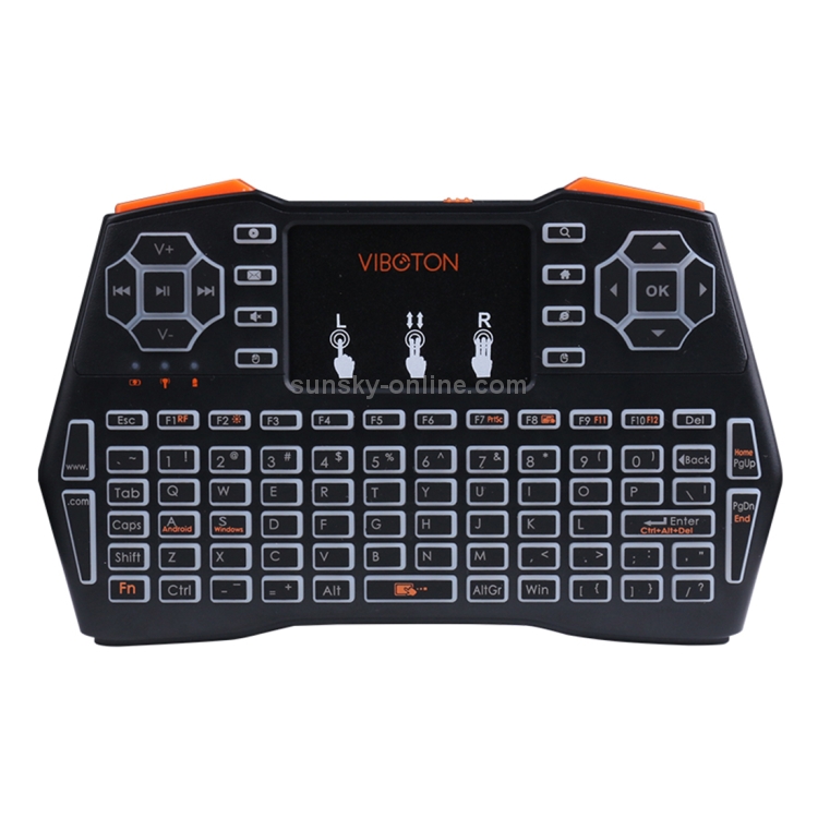 viboton i8 plus wireless keyboard with 3-color backlight