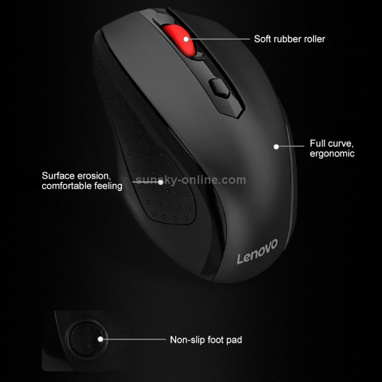 Lenovo M21 One-key Service Wireless Mouse (Black)