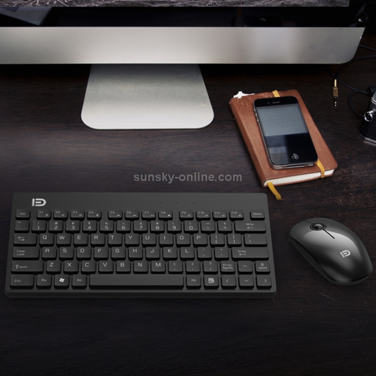 FOETOR 1500 Wireless 2.4G Keyboard and Mouse Set (Black) - 1