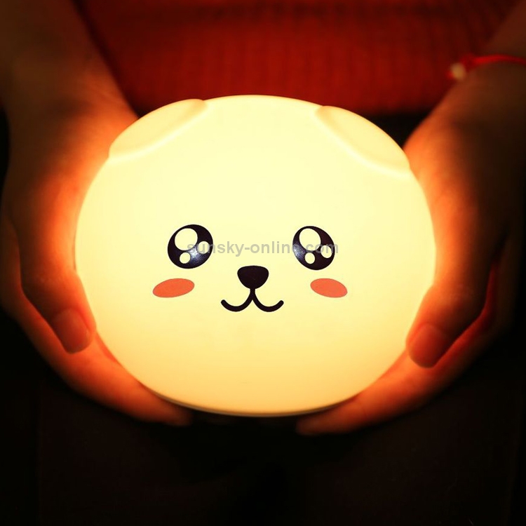 Sunsky 0 8w Naughty Cartoon Dog Silicone Colorful Energy Saving