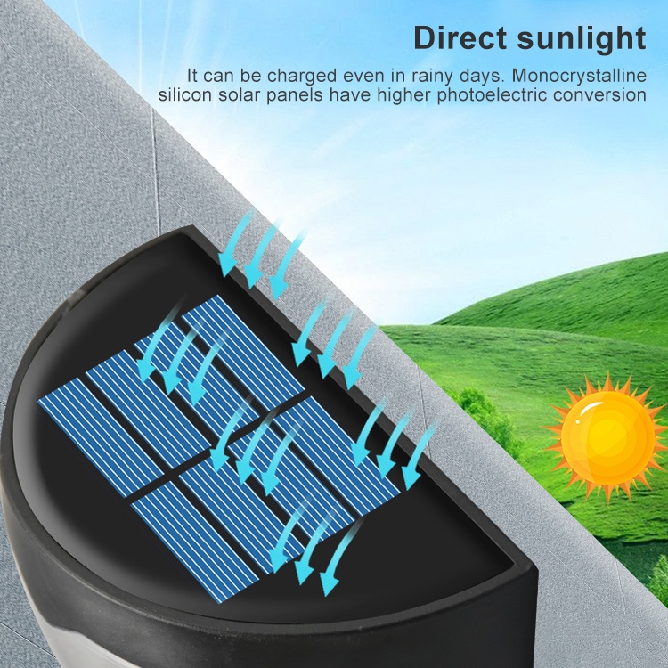 6 LED Outdoor Solar Water Drop Fence Light(White Light) - B3