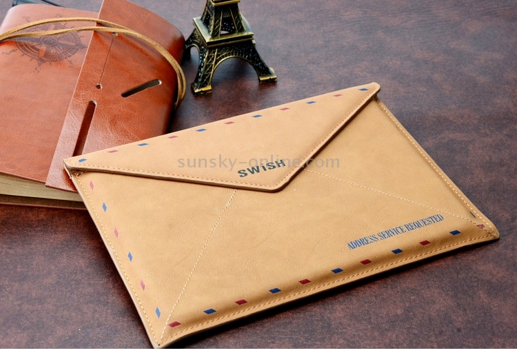 SUNSKY SWISH Universal Envelope Style Earth Stamp Leather Case for