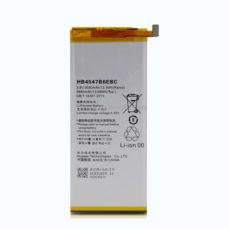 Sunsky 3500mah Li Polymer Battery Hb4547b6ebc For Huawei Honor 6 Plus Pe Tl Pe Tl10 Pe Cl00 Pe Ul00