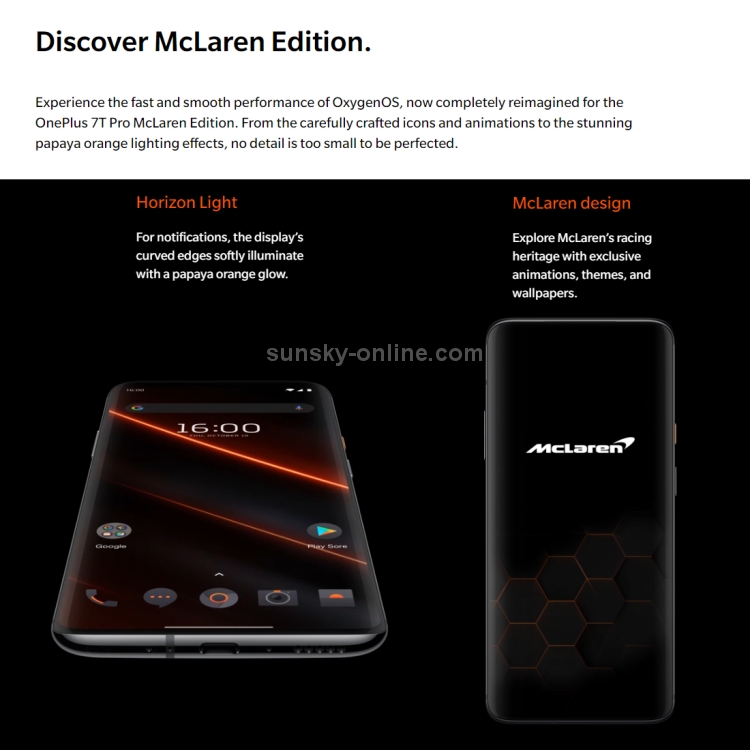 Sunsky Oneplus 7t Pro Mclaren Limited Edition 48mp Camera 12gb