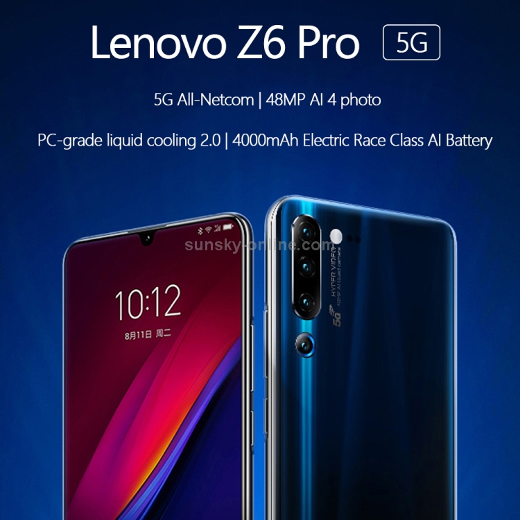 Sunsky Hk Warehouse Lenovo Z6 Pro 5g Quad Back Cameras 8gb 256gb