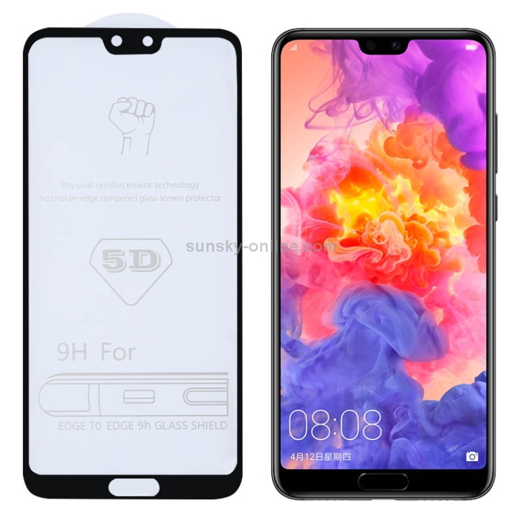 MDHT HUI AYSMG 25 PCS 9H 5D Full Glue Full Screen Tempered Glass Film for Galaxy A20
