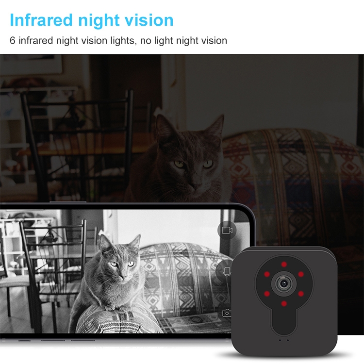 BM202 Smart WiFi Night Vision Two-way Audio Camera (Black) - B5