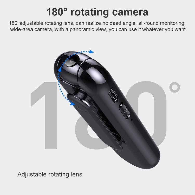 V5 8GB Thumb Mini 1080P Vlogging Video Recorder Camera with Clip - 5