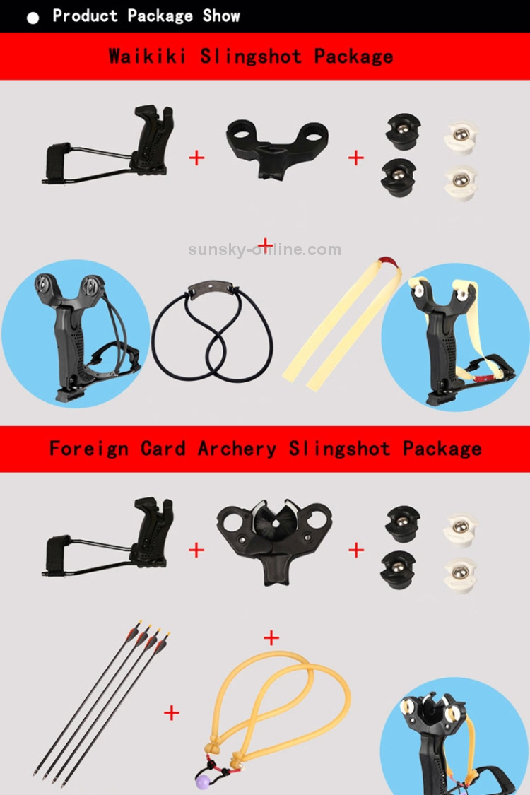 Card Ball Slingshot with Latex Bands /& Replaceable Bow Nylon Composite Material