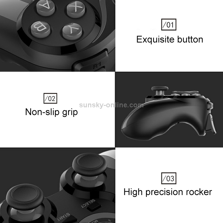 Sunsky Ipega Pg 9128 Black Kingkong Bluetooth 4 0 Bluetooth Gamepad With Stretchable Mobile Phone Holder Compatible With Ios And Android Systems Black