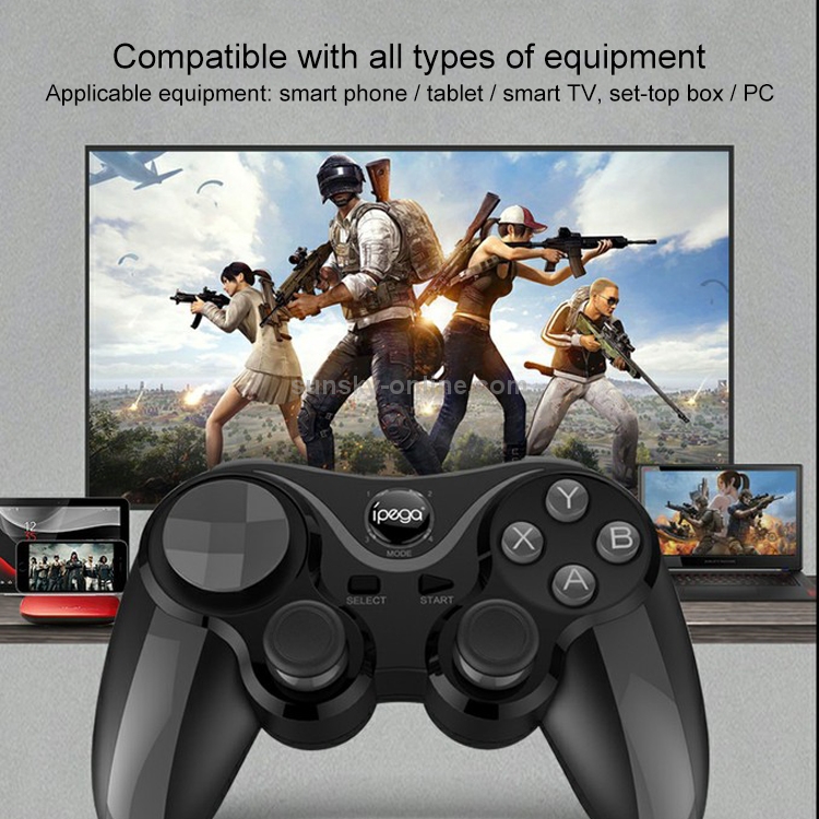 Sunsky Ipega Pg 9128 Black Kingkong Bluetooth 4 0 Bluetooth Gamepad With Stretchable Mobile Phone Holder Compatible With Ios And Android Systems Black