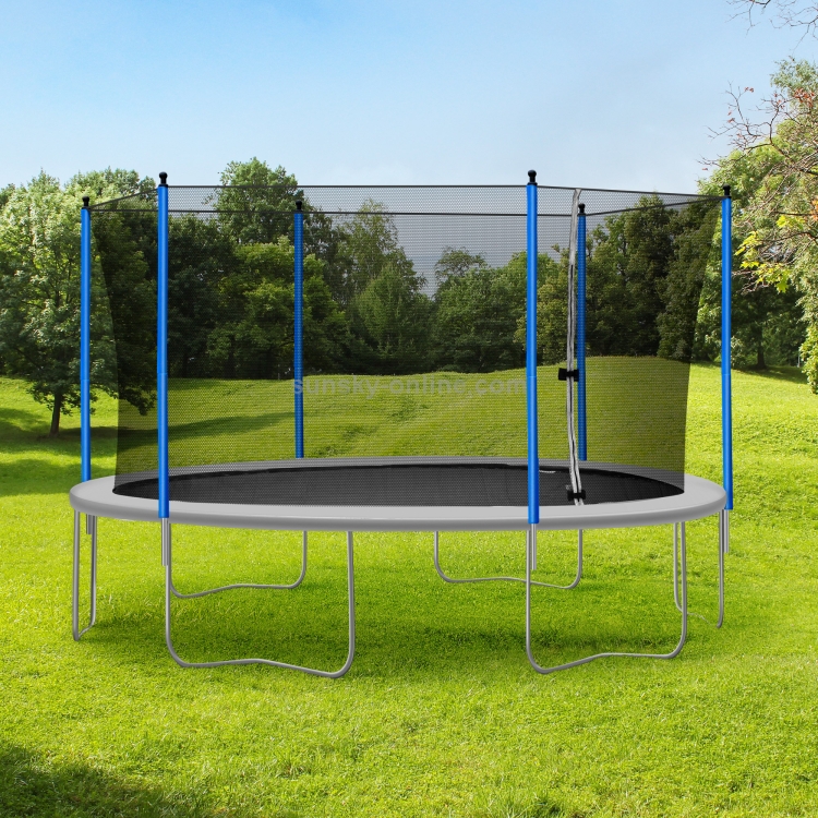 [us Warehouse] 15ft Outdoor Activity Round Trampoline Bouncing Bed 