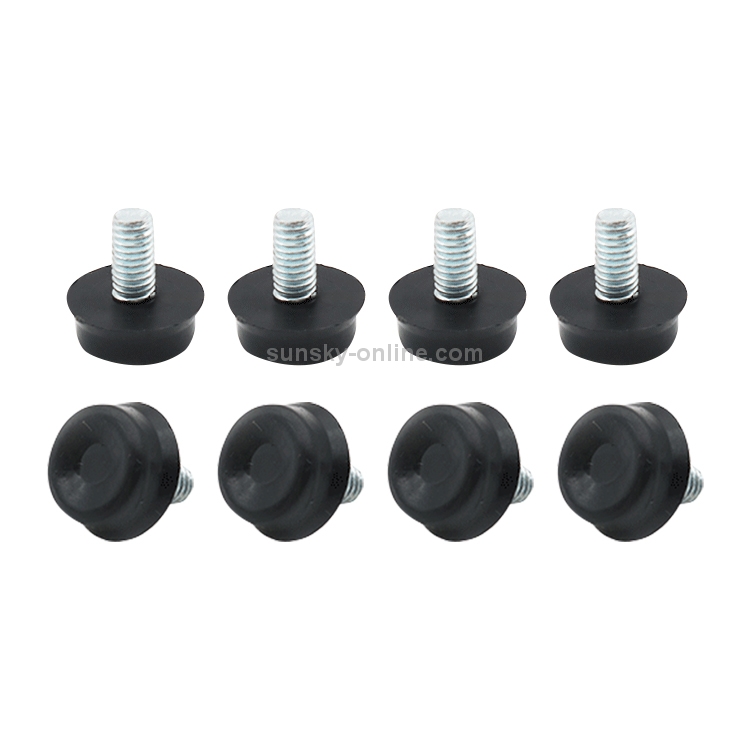 Luoshan 100 PCS Adjustable Foot Pad Furniture Screw Support Stub M6x12