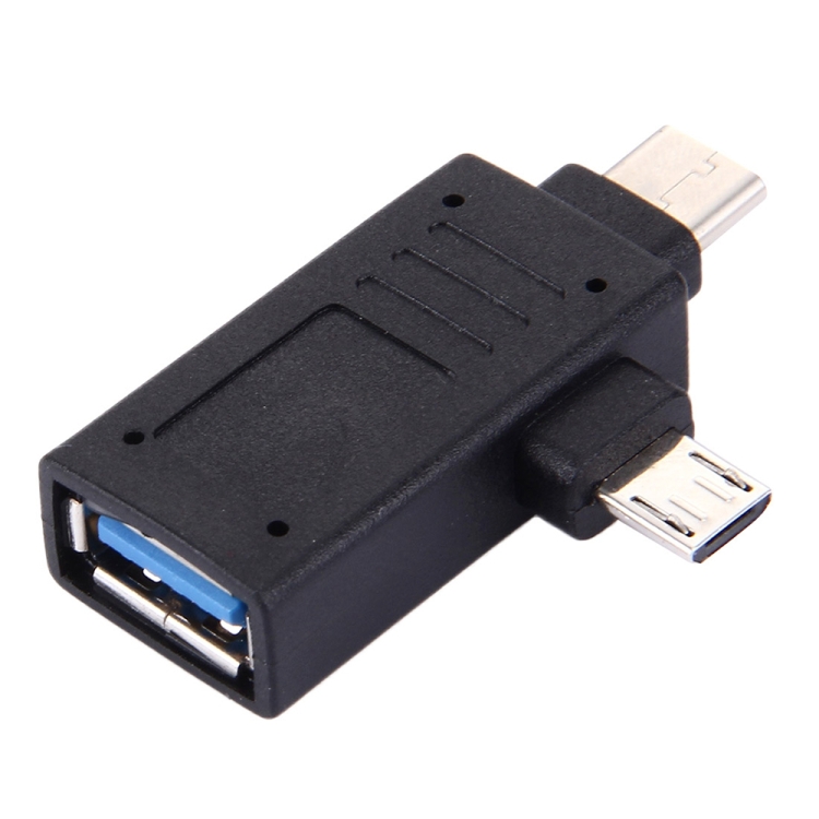 SUNSKY - USB-C / Type-C Male + Micro USB Male to USB 3.0 Female Adapter ...