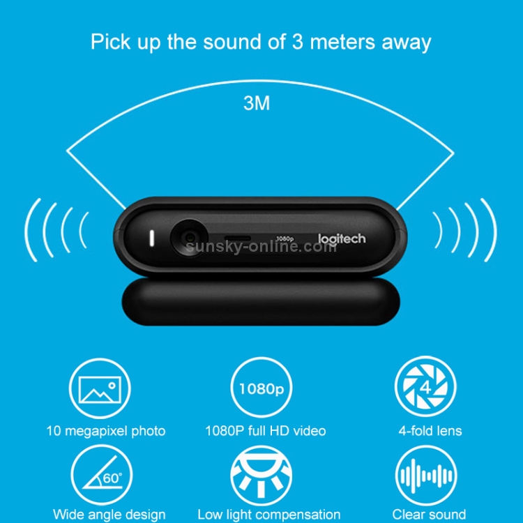 SUNSKY - Logitech C670i 1080P HD คอมพิวเตอร์ IPTV WebCam พร้อมไมโครโฟน