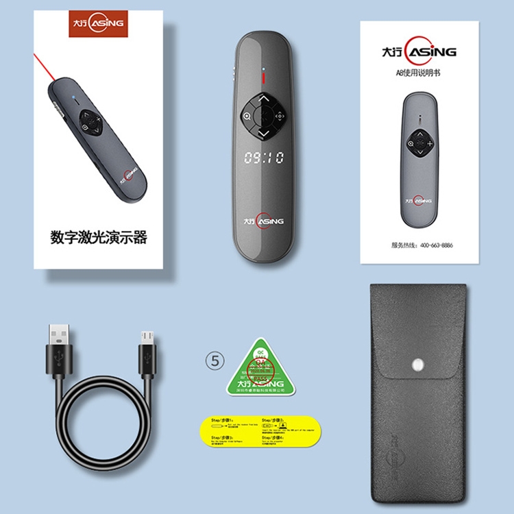 ASiNG A8 32GB Red Green Laser PPT Page Turning Pen Wireless Presenter - 6