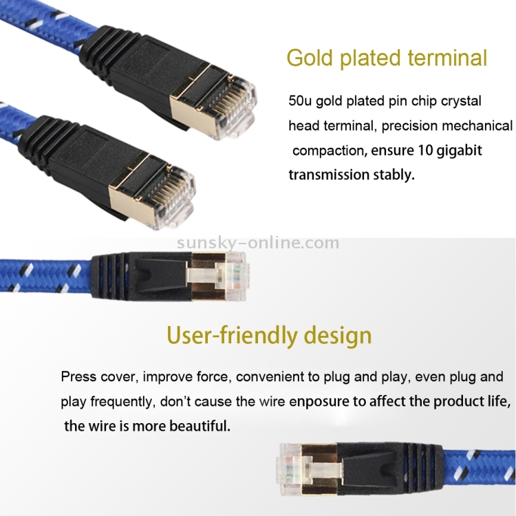 5-20M RJ45 LAN Network Cables CAT6 Ethernet Wan Internet Wire Crystal Head Line