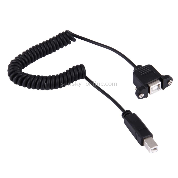 Black USB Cables Retractable USB AM to USB AF Cable Computer Cable connectors Length: 80cm 