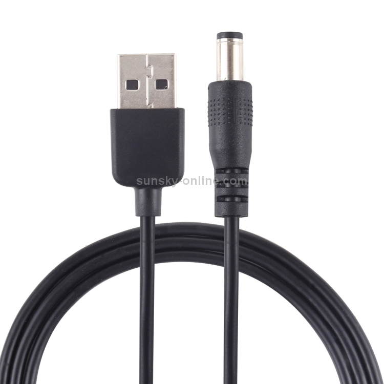 5.5x2.1mm DC Power Plug Waterproof Jacket Female To USB Micro Male Adapter Cable