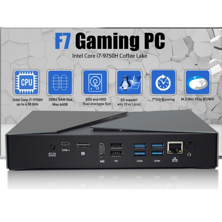 Sunsky Hystou F7 Windows 10 Or Linux System Gaming Pc Without Ram And Ssd Intel Core I7 9750h Coffee Lake 6 Core 12 Threads Up To 4 50ghz Support M 2 Wifi
