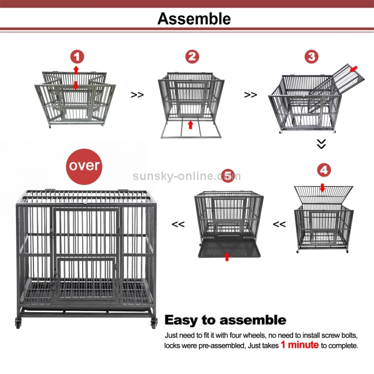 dog crate cart on wheels