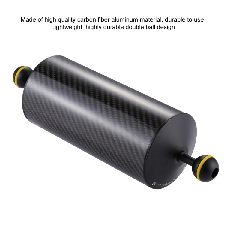900g Durable Buoyancy 10.8 inch 27.5cm Length 80mm Diameter Dual Balls Carbon Fiber Floating Arm 25mm Ball Diameter