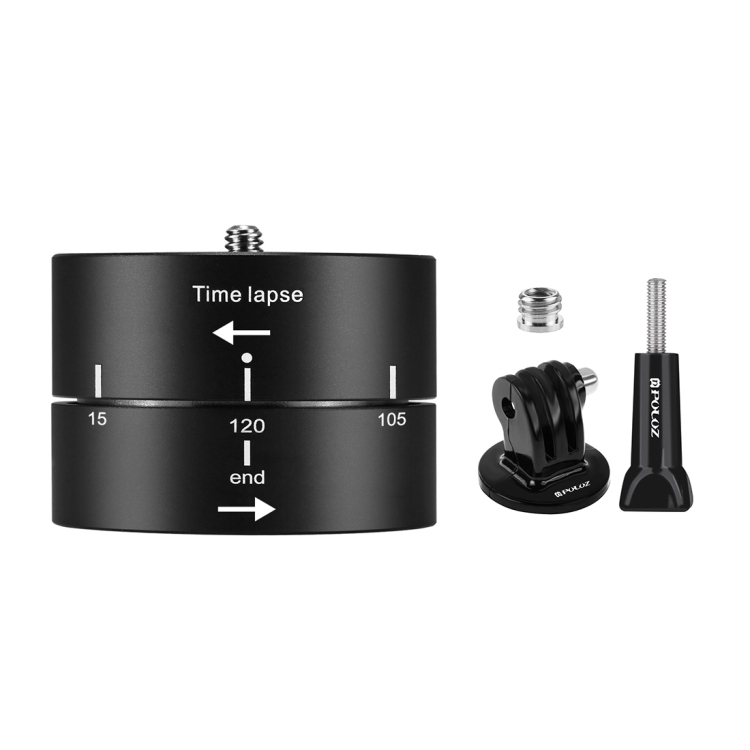 CAOMING 360 Degrees Panning Rotation 60 Minutes Time Lapse Stabilizer Tripod Head Adapter Durable
