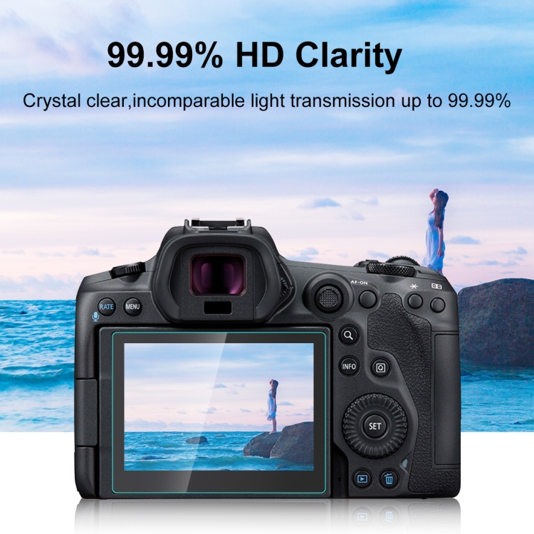 PULUZ 2.5D 9H Tempered Glass Film for Canon EOS R5 - 7