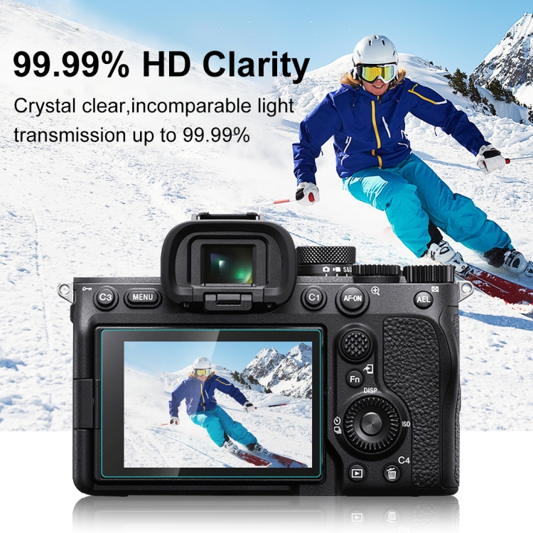 PULUZ 2.5D 9H Tempered Glass Film for Sony Alpha 7 IV / A7 IV / ILCE-7M4 / A7M4 - 7
