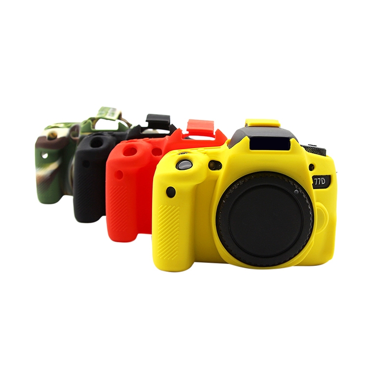 SKU : Pu7115a Perfect Home Convenience Durable Soft Silicone Protective Case for Canon EOS 77D Durable