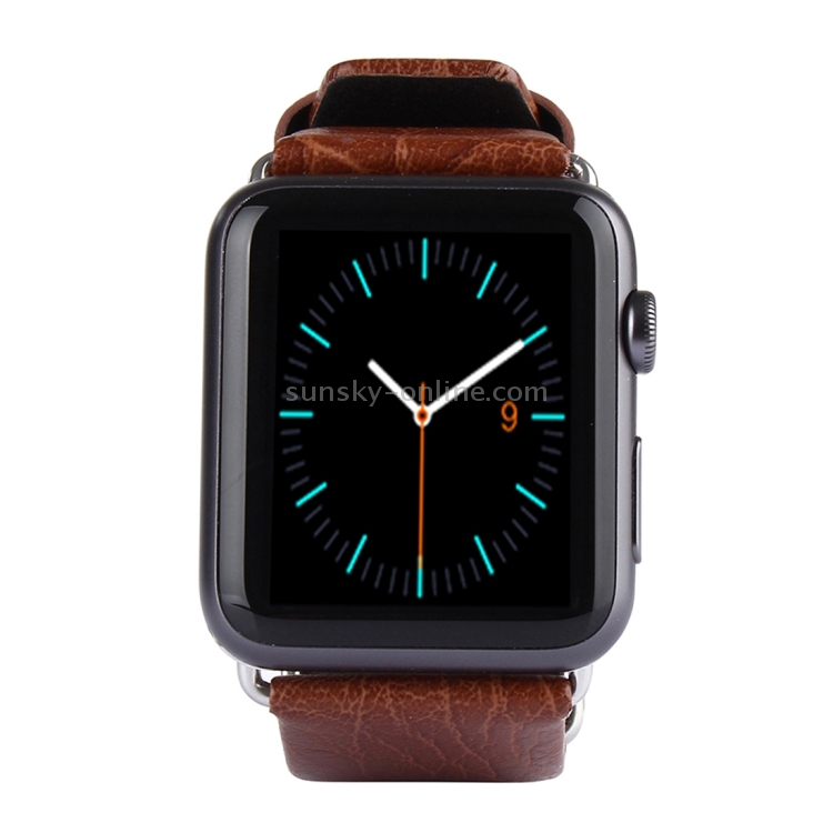 SUNSKY - Kakapi for Apple Watch 42mm Double-buckle Genuine Cowhide ...