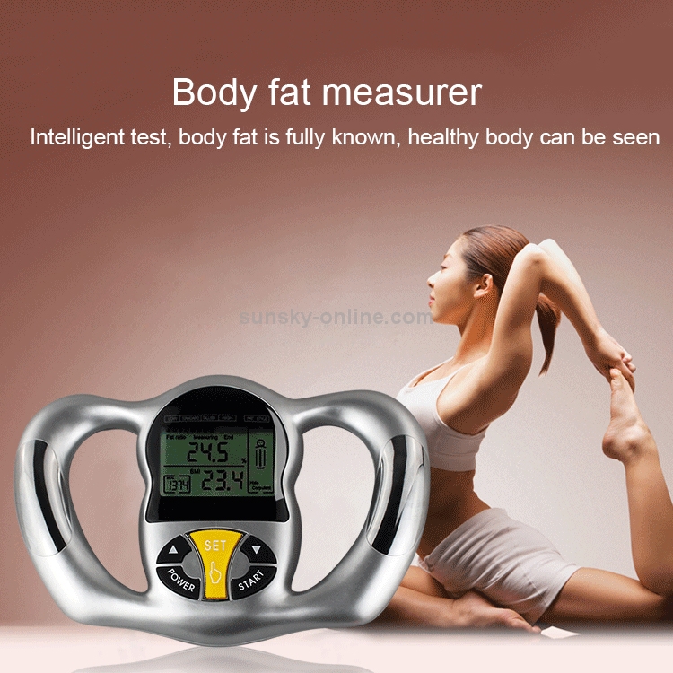SUNSKY Handheld LCD Screen Digital Body Fat Analyzer Meter Tester