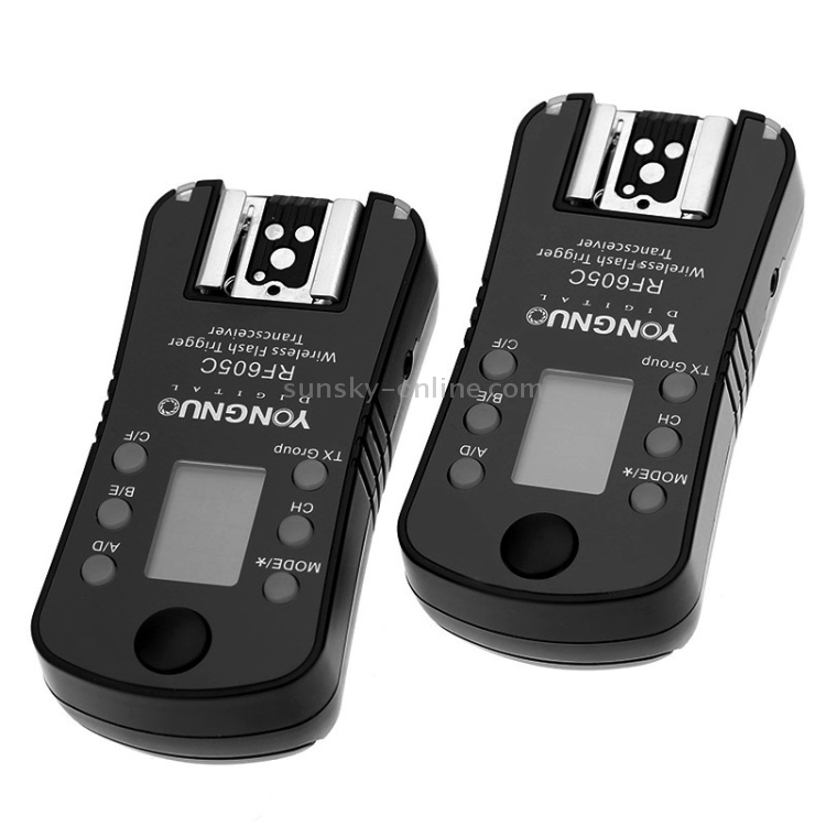 SUNSKY YONGNUO RF605C 2x Wireless Flash Trigger with 2x LS2.5