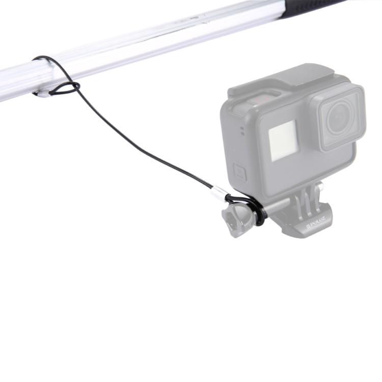 Stainless Steel Lanyard//Tether with Screw for GoPro New Hero //HERO6 // 5//5 Session //4//3+ //3//2 //1 Black for DJI Gopro Action Camera Color : Silver Lanyard Length: About 31.5cm