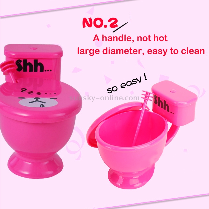 SUNSKY Best Gifts 300ML Funny Cute Toilet Cup with Spoon Novelty