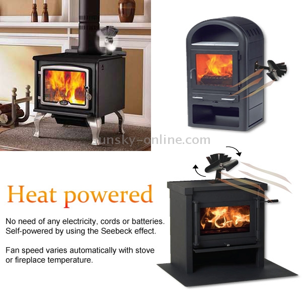 Sunsky Yl501 Eco Friendly Heat Powered Stove Fan For Wood Gas