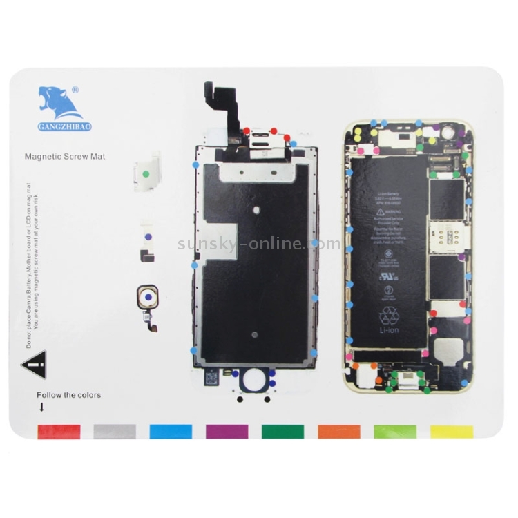 Sunsky Magnetic Screws Mat For Iphone 6s Size 24 7cm X 18 7cm