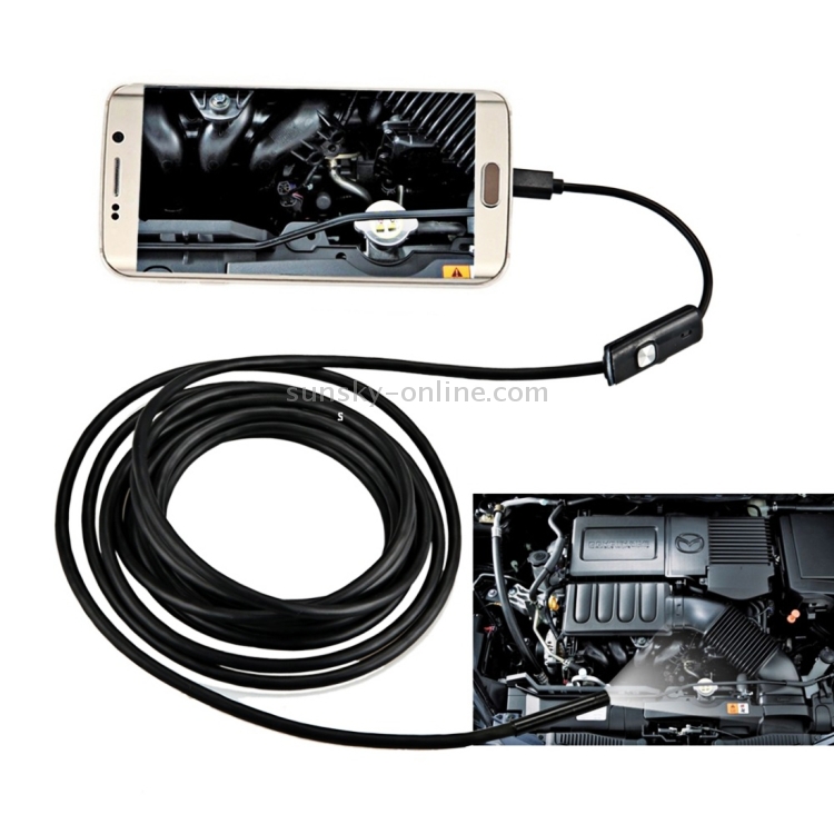 Waterproof 7mm 6LED Android Endoscope Borescope Snake Inspection Camera Scope#YA