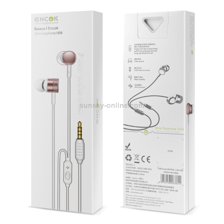 baseus encok wire earphone h04