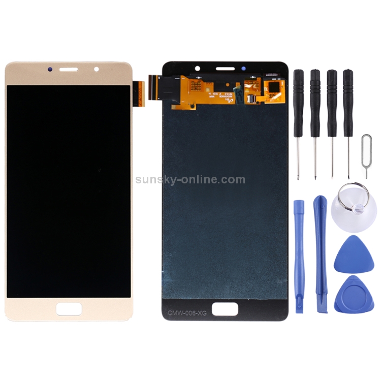 HEGUANGWEI LCD Screen and Digitizer Full Assembly for Lenovo Vibe P2 P2c72 P2a42 Black Color : Gold Cell Phone Screen LCD Accessories