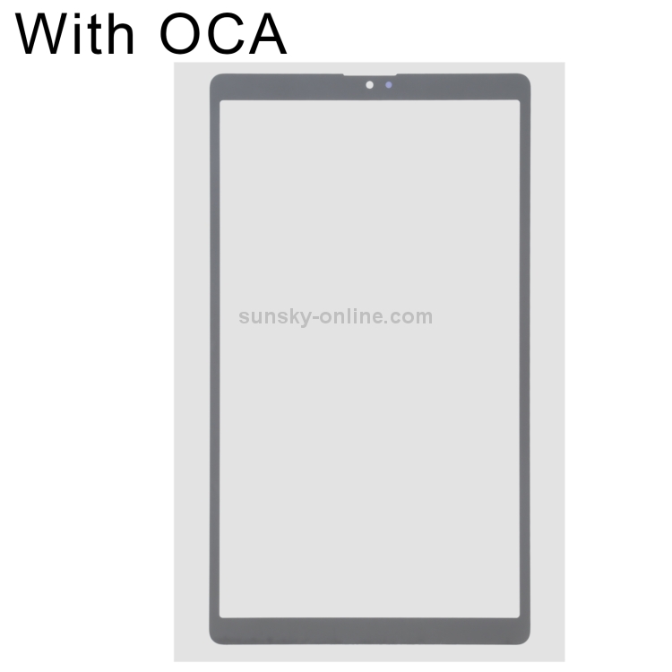 Front Screen Outer Glass Lens with OCA Optically Clear Adhesive for Samsung Galaxy Tab A7 Lite SM-T225(LTE) (Black)