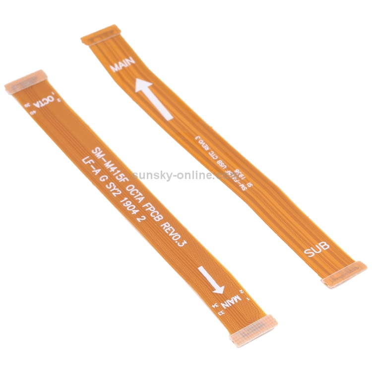 1 Pair Motherboard Flex Cable for Samsung Galaxy F41 SM-F415 - 2