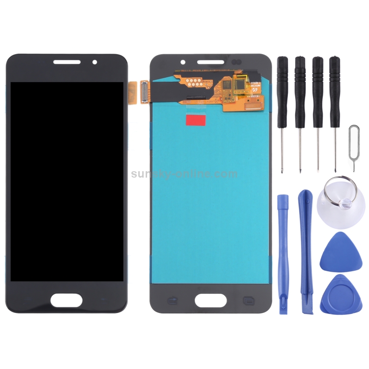 OLED Material LCD Screen and Digitizer Full Assembly for Samsung Galaxy A3 (2016) SM-A310(Black) - 1