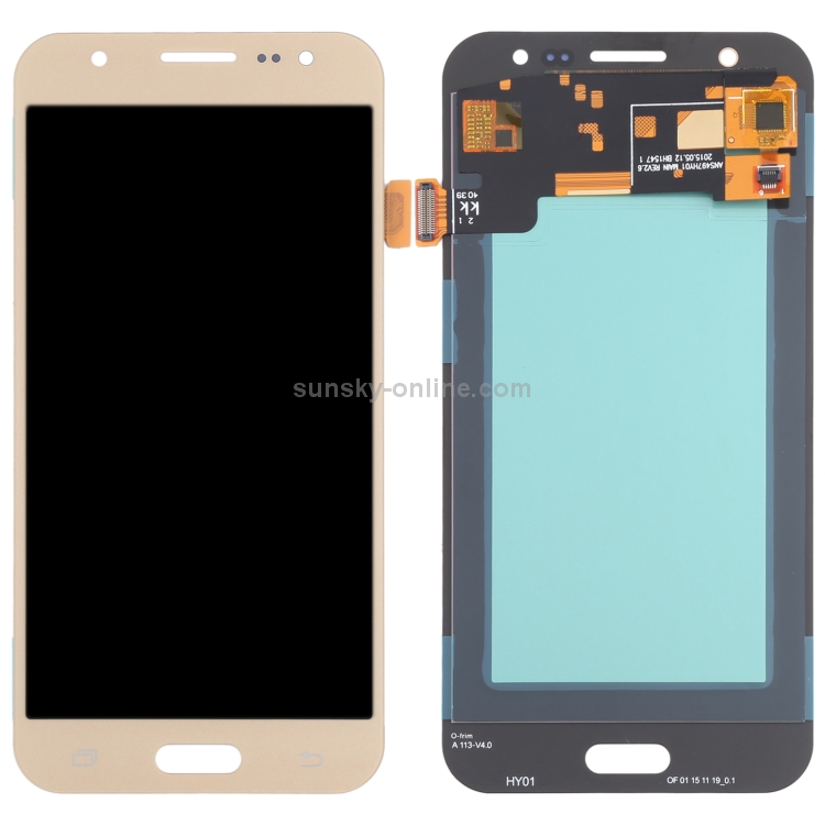 OLED Material LCD Screen and Digitizer Full Assembly for Samsung Galaxy J5 SM-J500(Gold) - 2